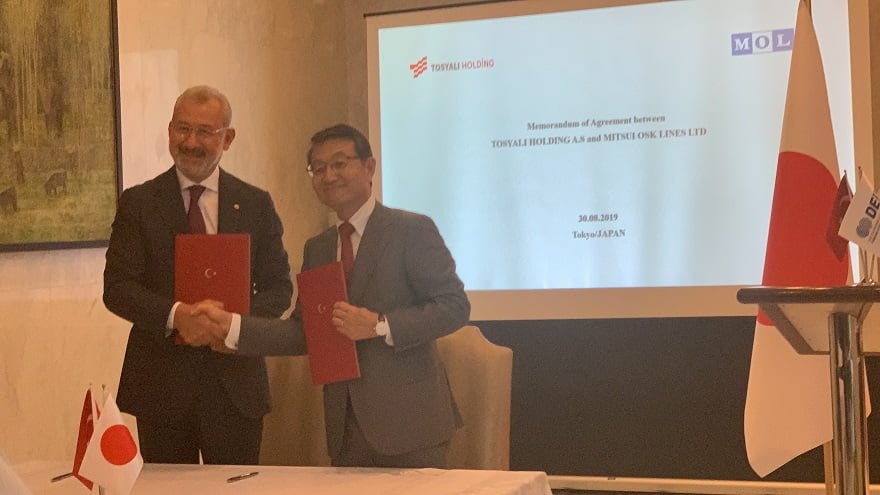 Tosyalı Holding, Japon MOL ile anlaştı. Tosyalı Holding, Japon MOL ile anlaştı.