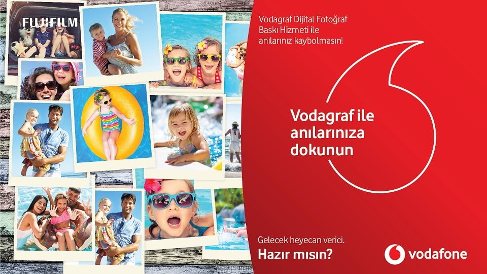 Vodafone'lular Dijital Fotoğraflarını Tek Tıkla Bastırabilecek.