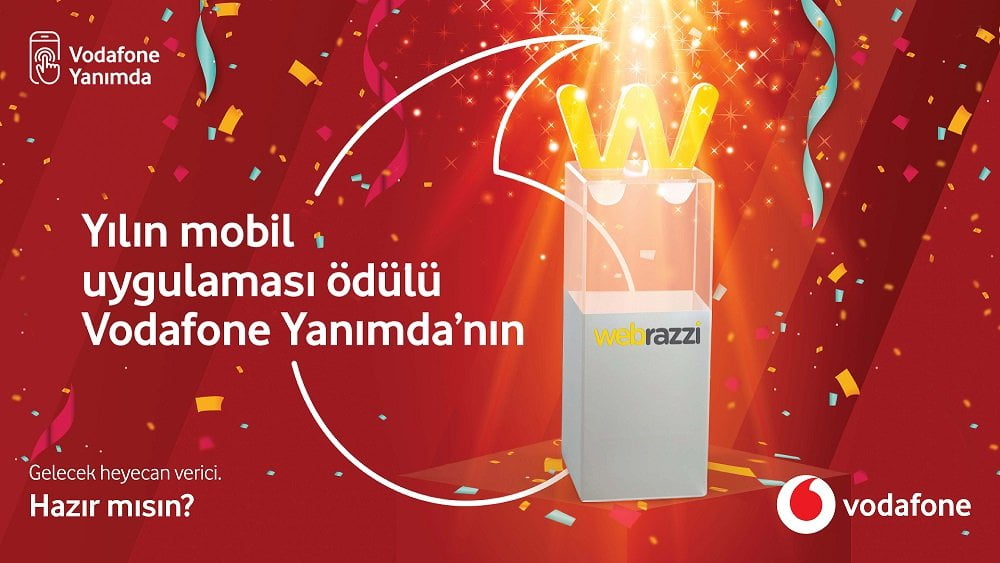 Vodafone, Webrazzi Ödülleri 2019’da “Yılın Mobil Uygulaması” seçildi. Vodafone, Webrazzi Ödülleri 2019’da “Yılın Mobil Uygulaması” seçildi.