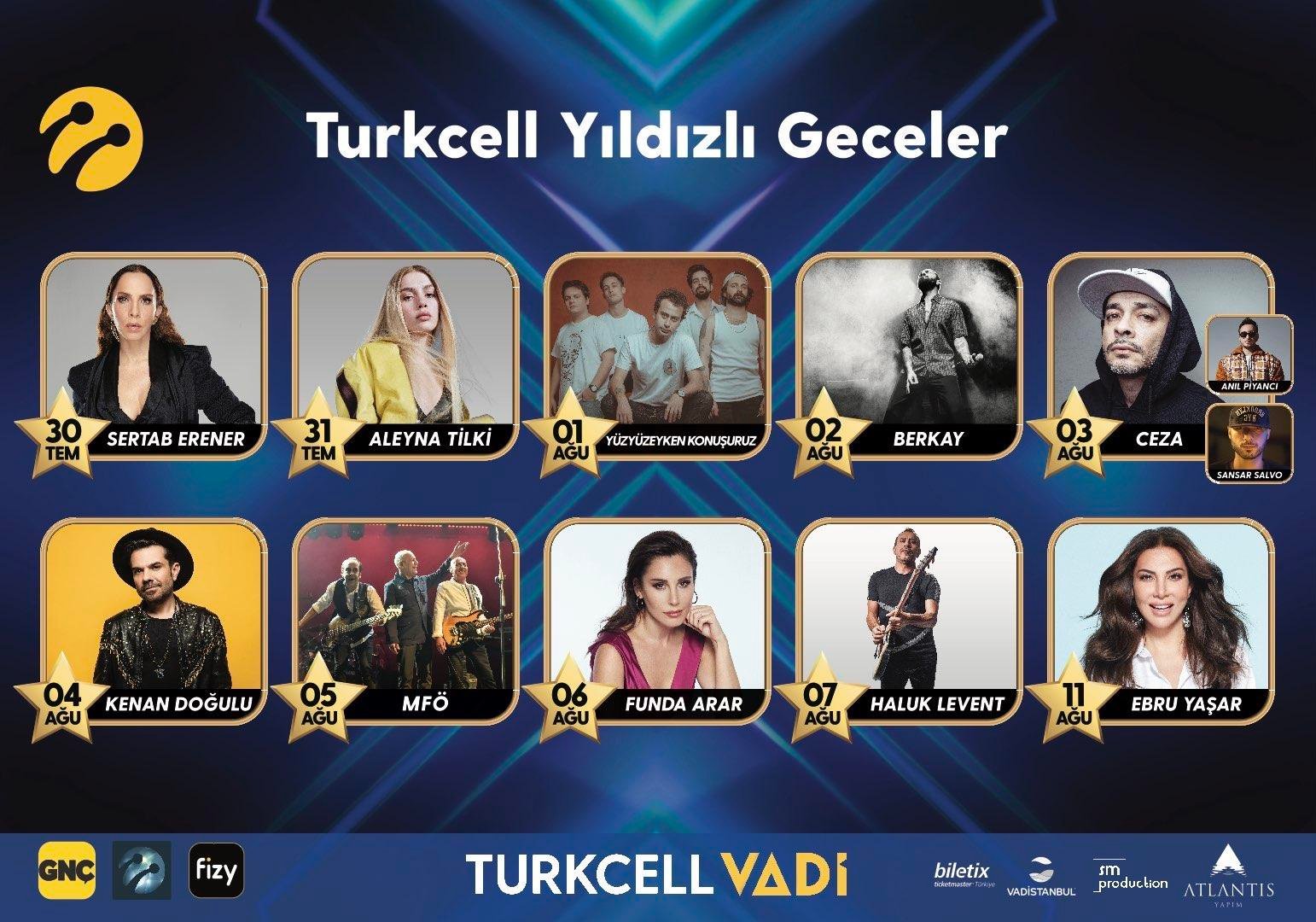 Turkcell’in efsane ‘Yıldızlı Geceler’ konserleri başlıyor