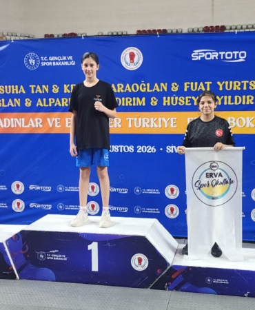 Tanfer Spor Kulübü’nün 12 yaşındaki şampiyonu Ilgın Çevik, üst üste ikinci kez Türkiye şampiyonu oldu